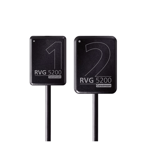 RVG 5200 intraoral sensor i størrelse 1 og 2