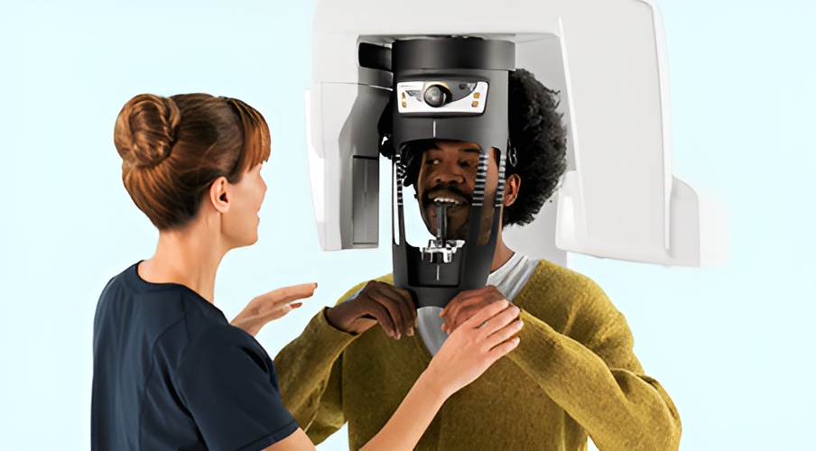 Personale og patient ved CS 8200 3D